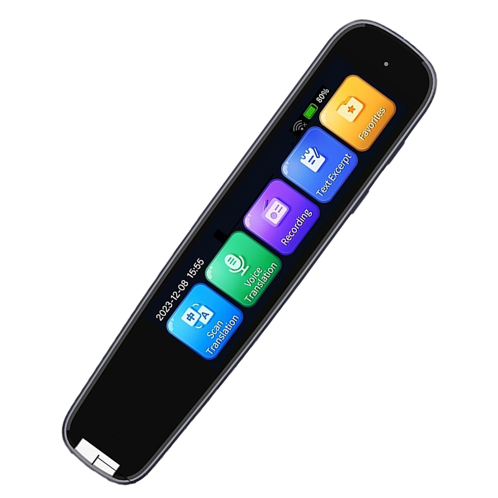 Portable Translation Pen 2.99inch Screen Scanning Translator 112 Languages Online Offline with Protective Case