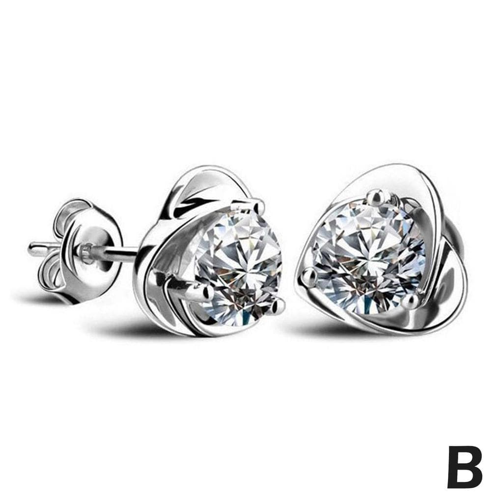 2024 Magnetic Ear Stud Piercing Pair Men New Women P5J1 white