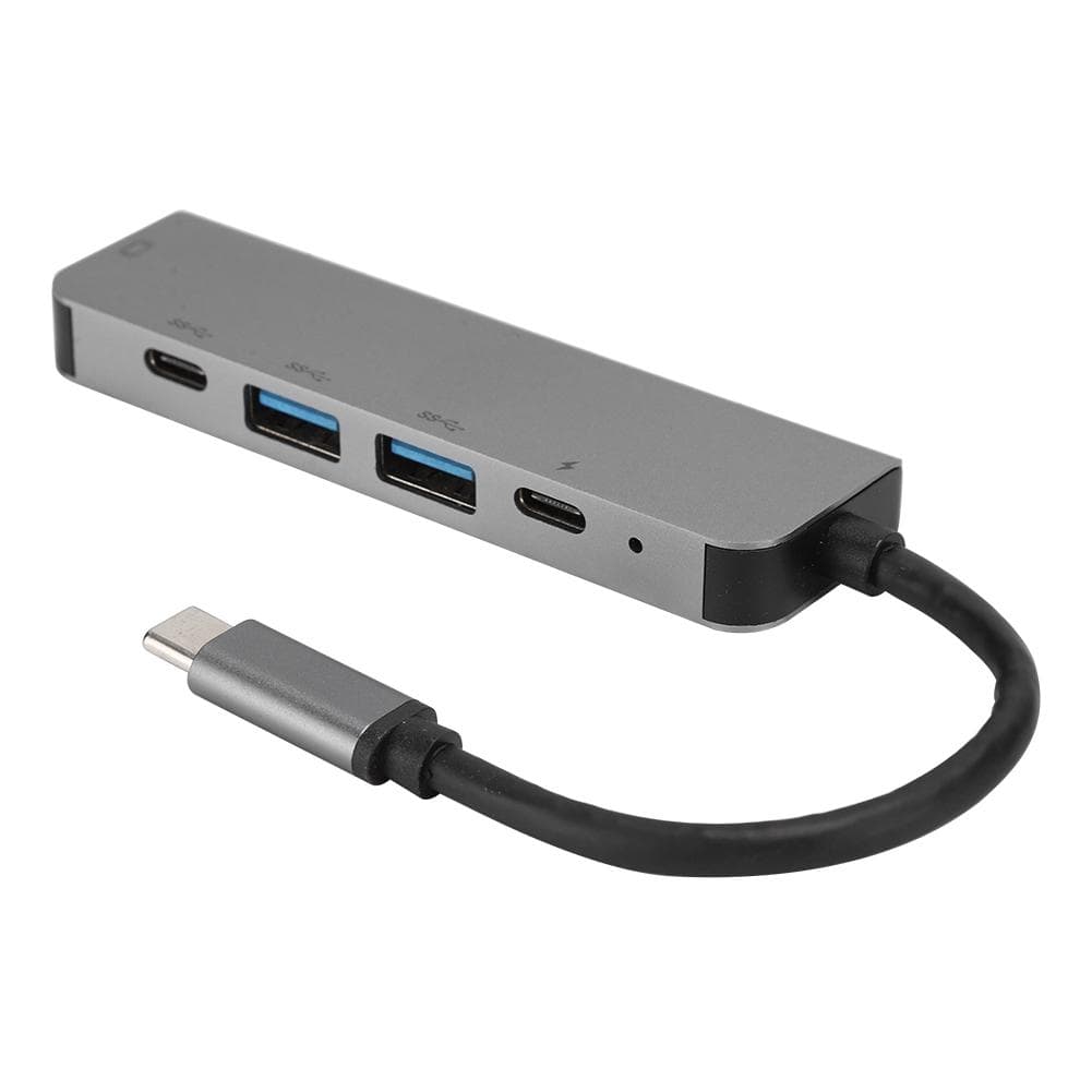 5in1 USBC to TypeC 3 USB 3.0 Hub HDMI Ethernet Mini SDTF OTG Adapter for Thunderbolt 3