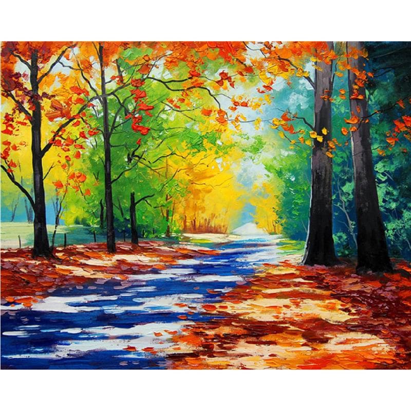 Diamond Painting Full Drill Landscape Forest Diamond Embroidery Full Round Cross Stitch Mosaic Decor 20X30CM