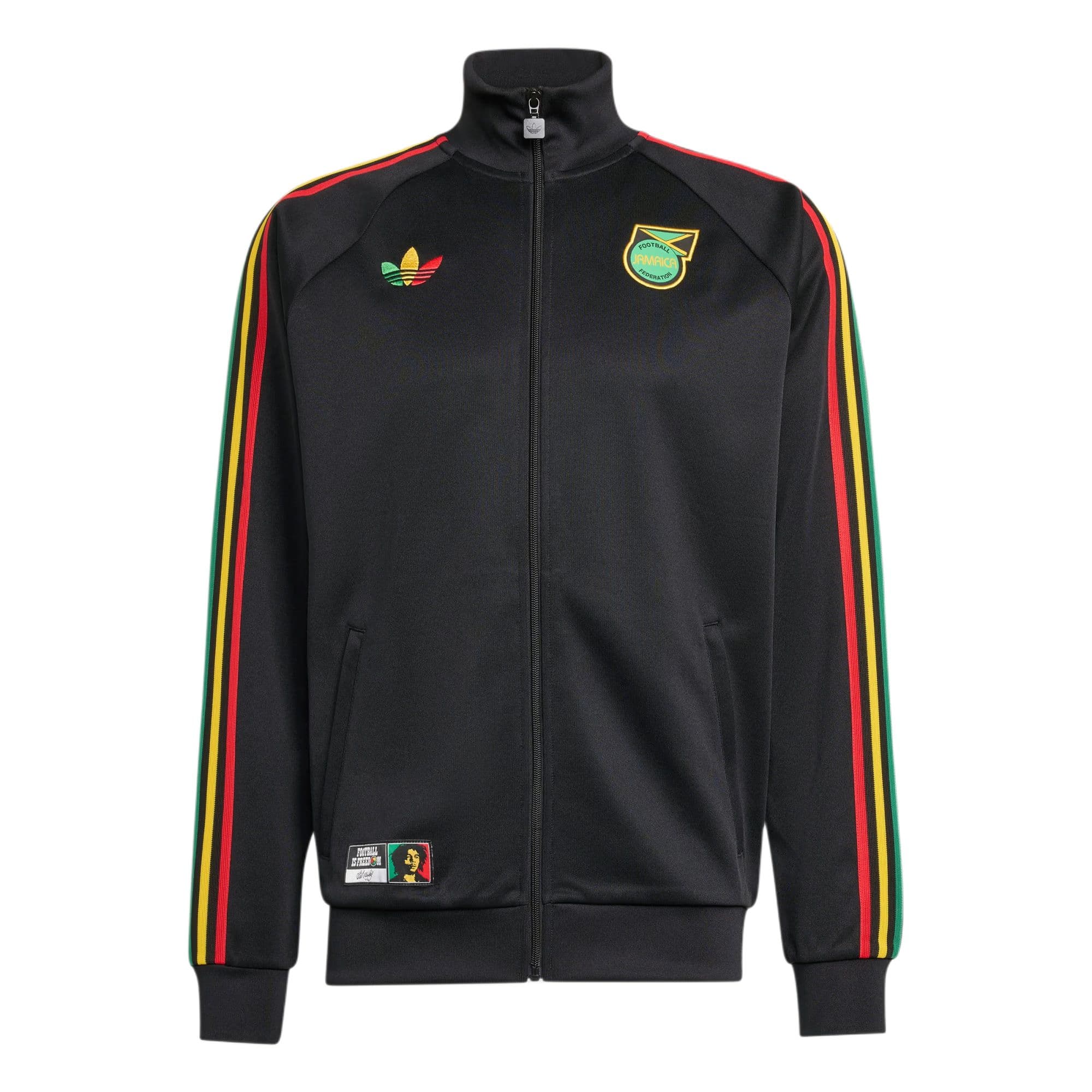 Adidas Originals X Bob Marley Jamaica Zip High Neck Sports Jacket Men Jackets JY5225 L