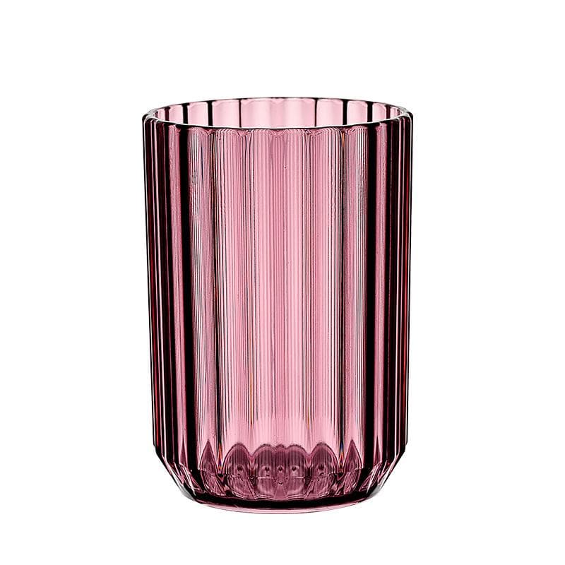 Bathroom Washing Cup Home Toothbrush Cups Plastic Transparent Mouthwash Cup red
