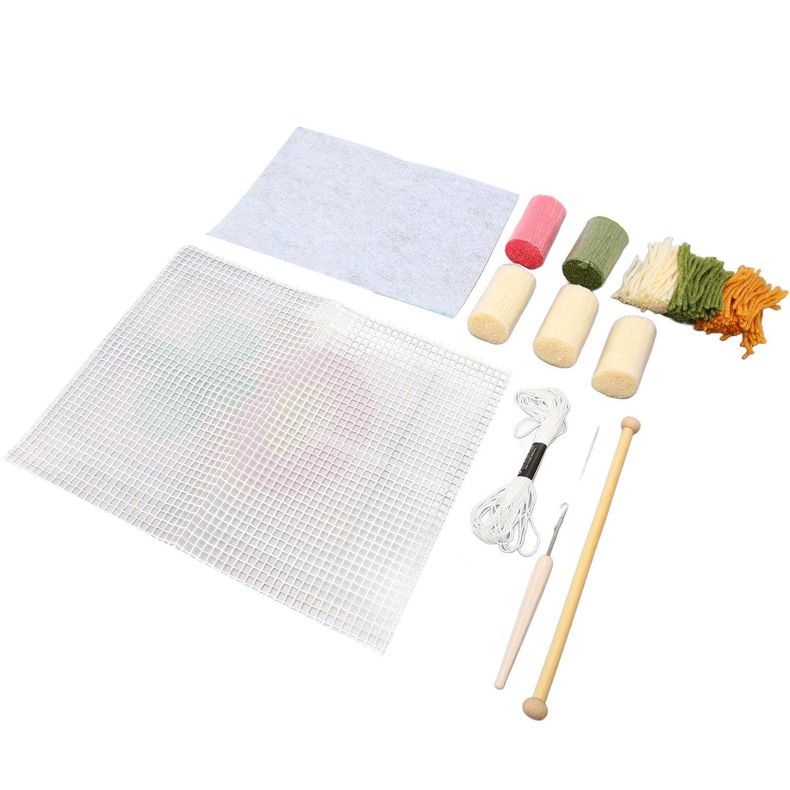 Latch Hook Kit DIY Coaster Soft Touch Lightweight Portable Crocheting Latch Hook Kit