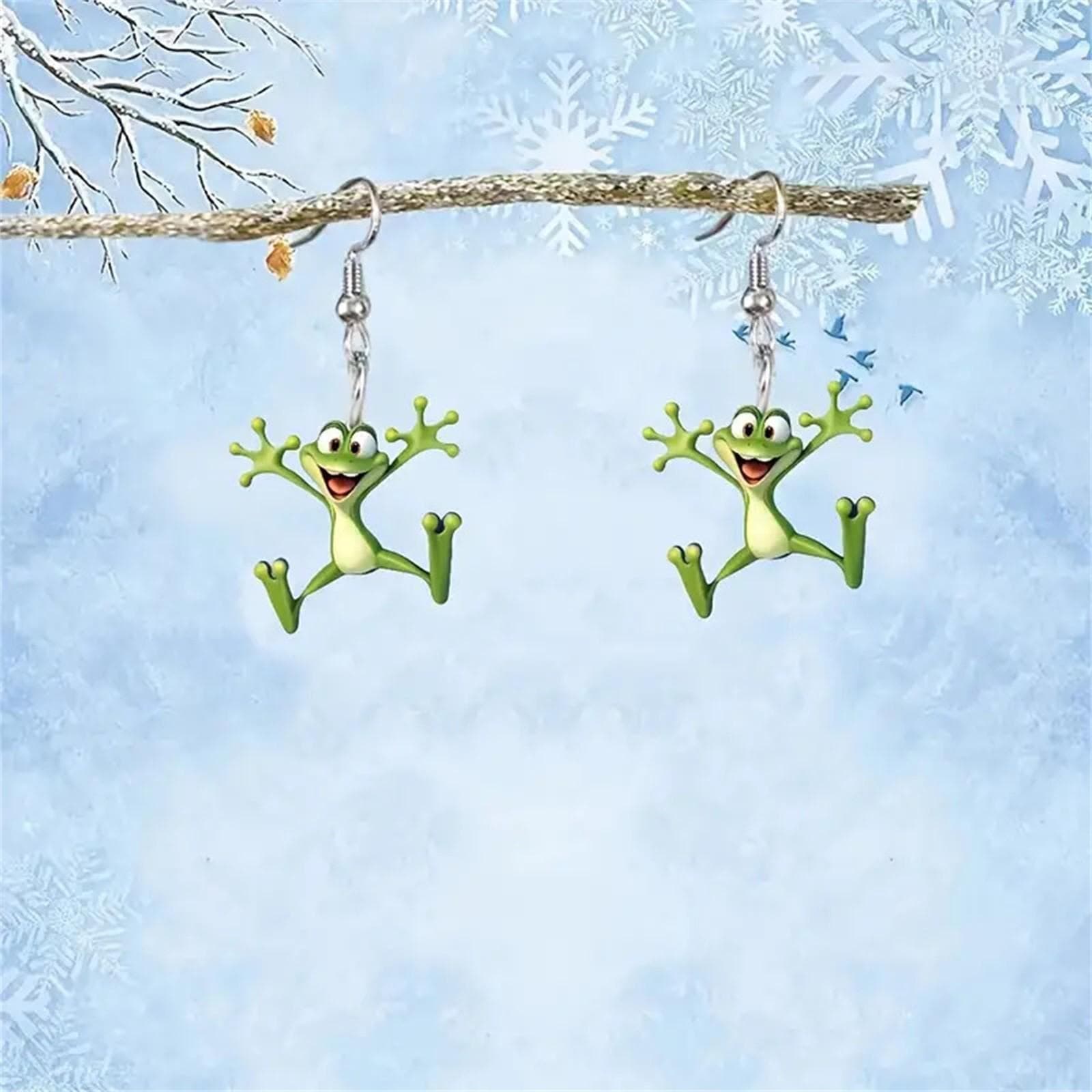Cute And Interesting Cartoon Acrylic Earrings, New Versatile Earrings One Size
