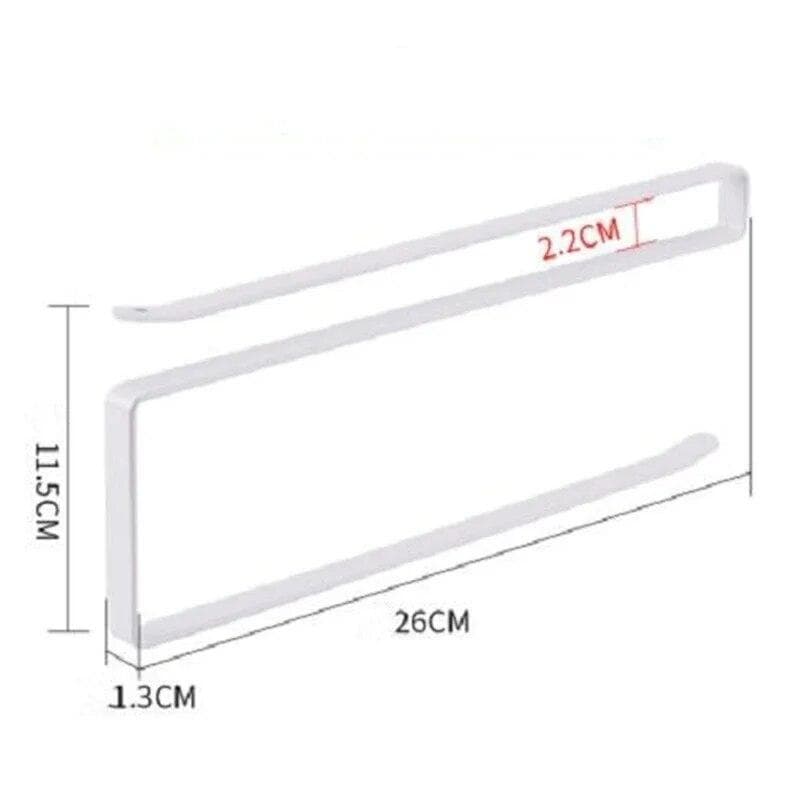 Wall Mounted Paper Roll Holde Bathroom Closet Cabinet Storage Rack Home Tissue Towel Rack Wall Hanging Shelf Kitchen Organizer white