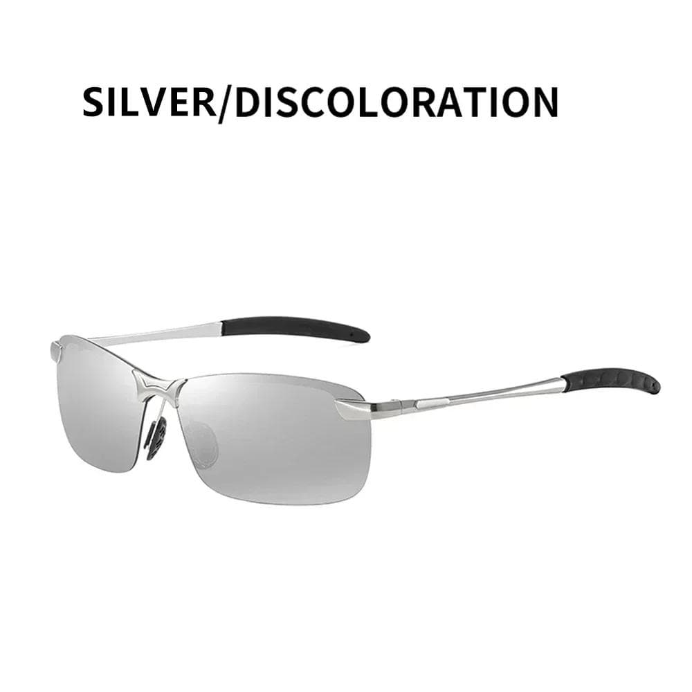 Men's Driving Sunglasses with Day Night Vision Anti Glare Lens for UV Protection As Picture
