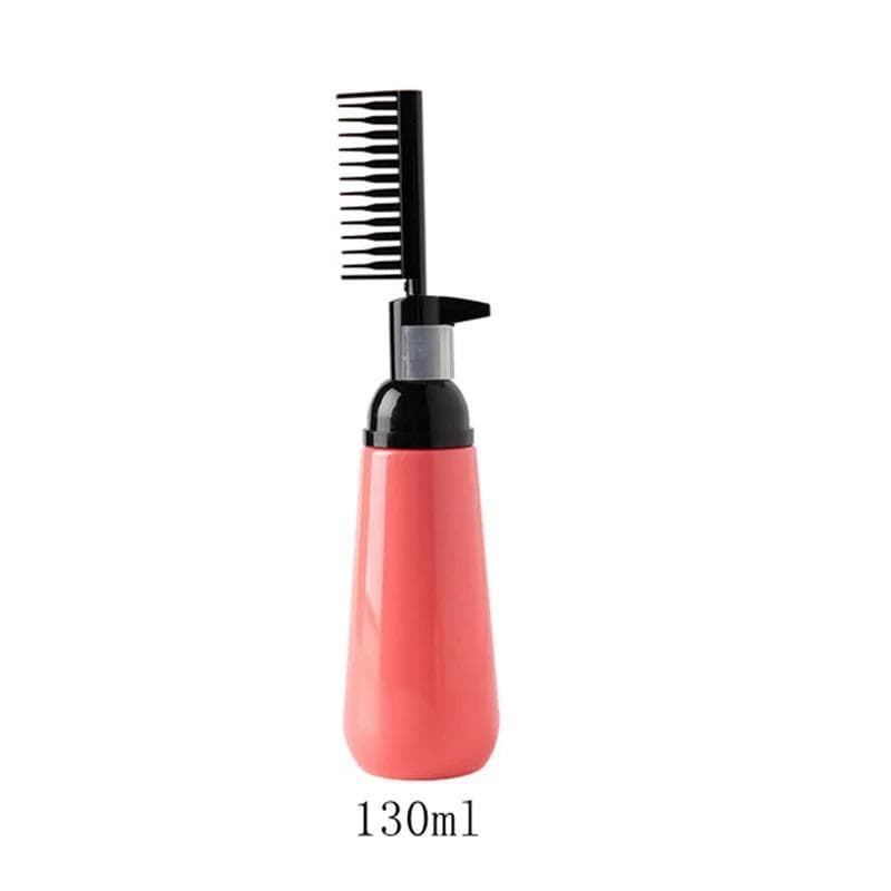 1Pcs Hair Colouring Comb Empty Hair Dye Bottle With Applicator Brush Shampoo Applicator Bottle Dispensing Hair Coloring Styling Tool 130ml