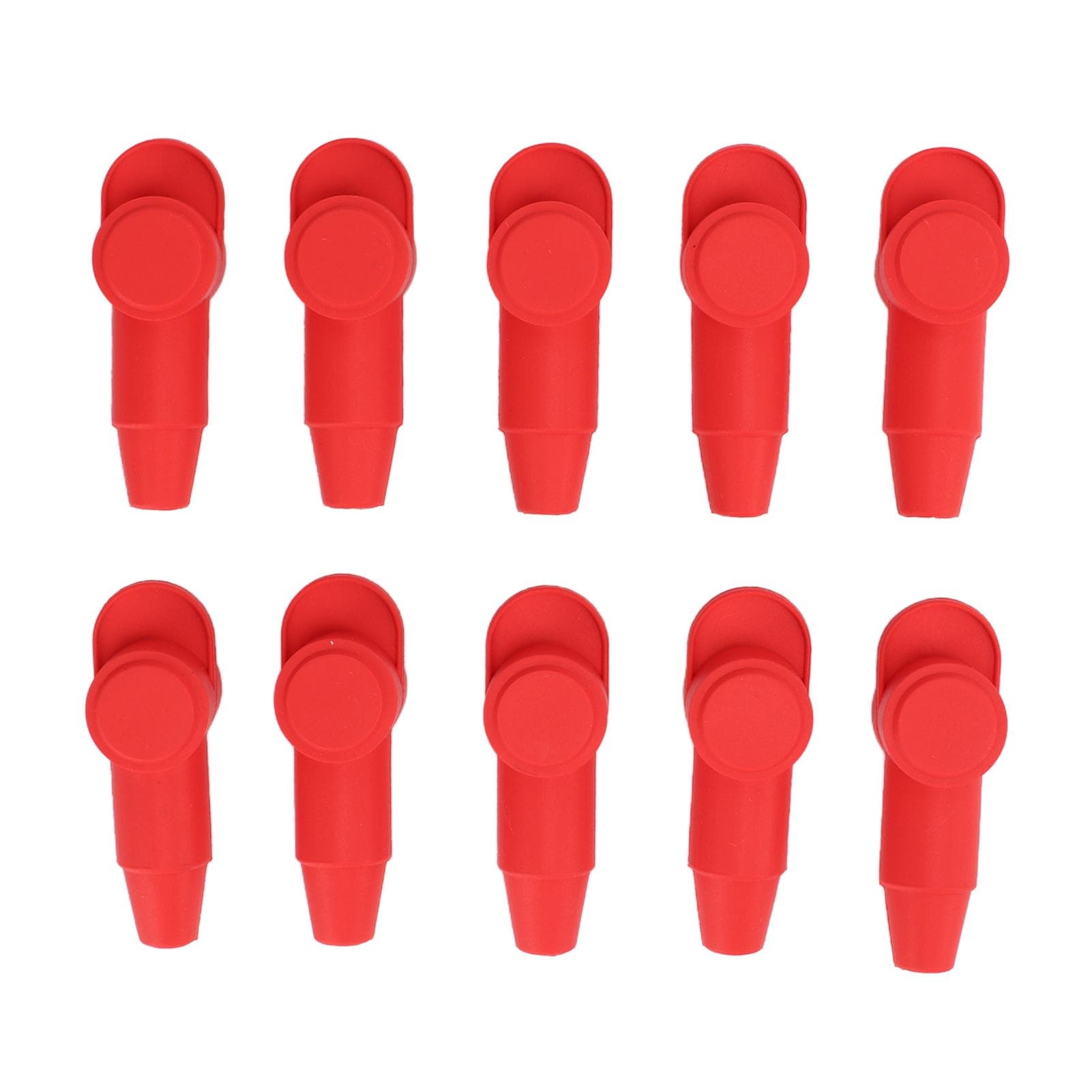 10PCS Terminal Cover Silicone Red Alternator Battery Stud Terminal Protector Relacement for 10?2AWG