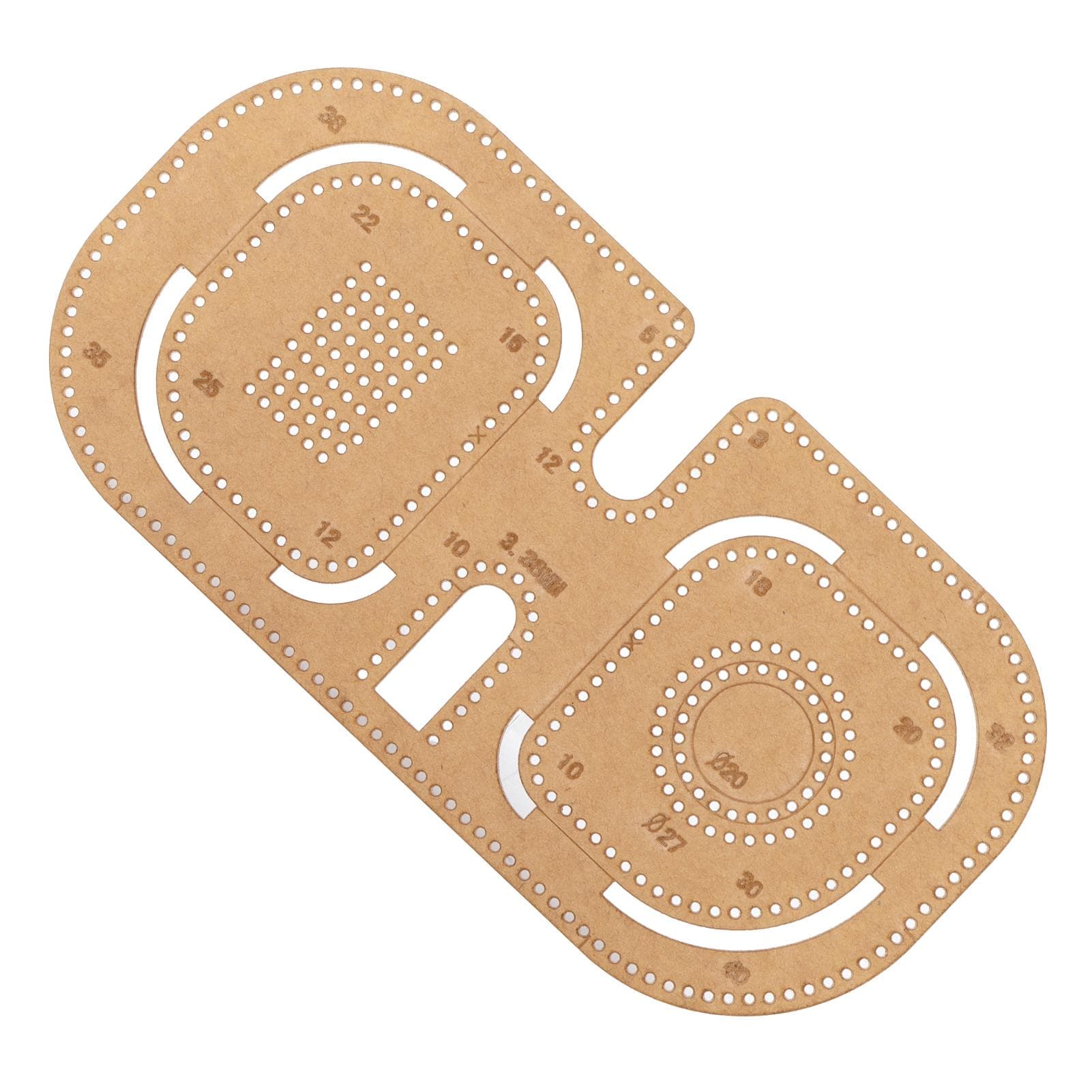 Acrylic Template DIY Transparent Craft Tools with Protective Layer for Distance Cutting Ruler Making