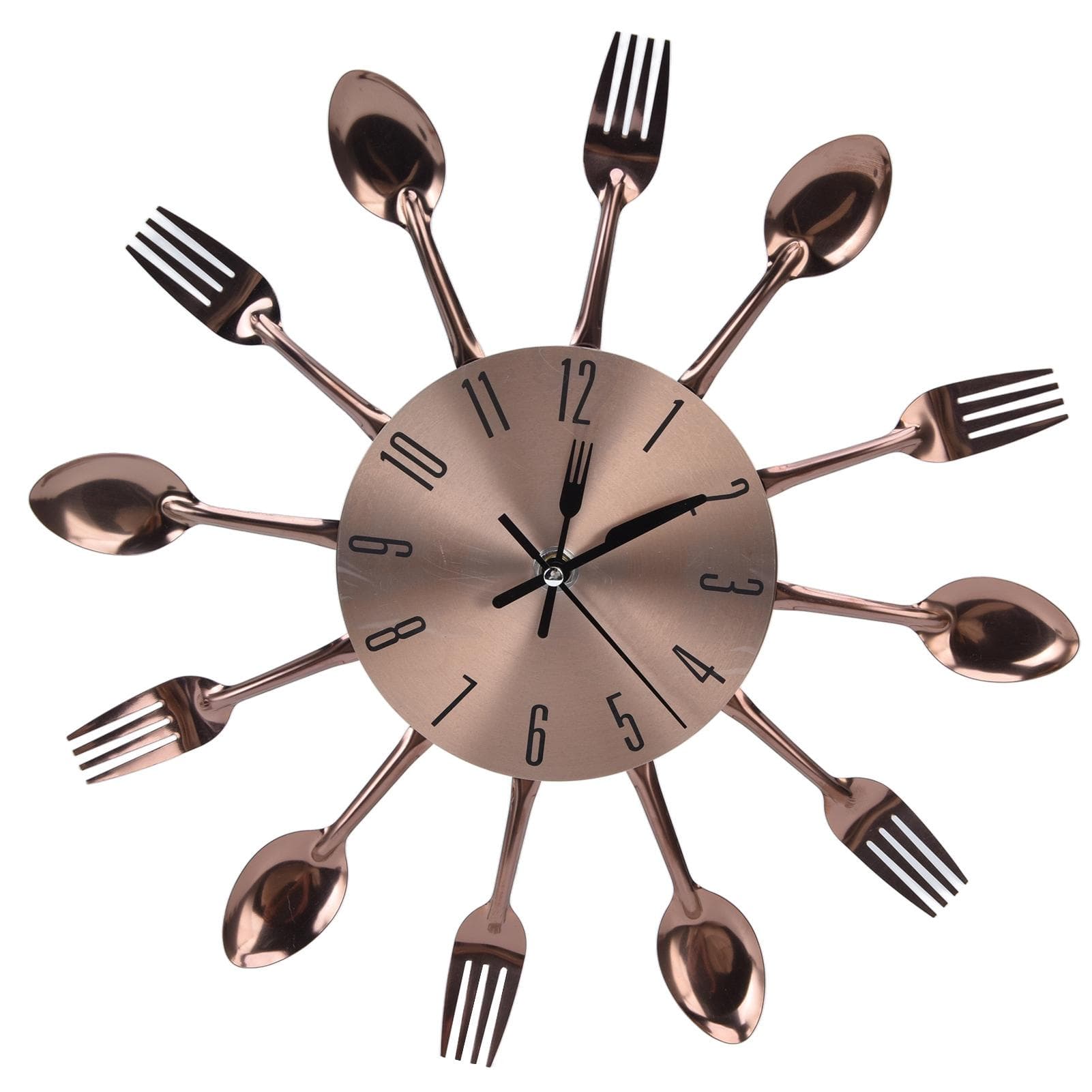 Kitchen Wall Clock Multipurpose Cutlery Kitchen Utensil Clock for Kitchen Restaurant Home Decor