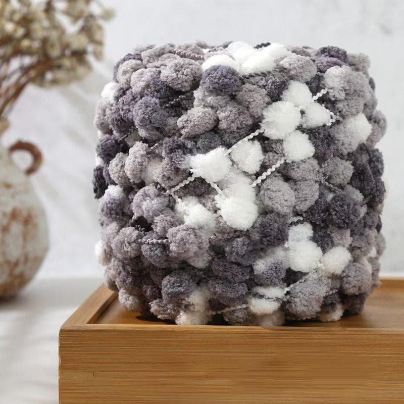 100g/roll Snowball Wool Colorful Thick Ball Yarn Rainbow Velvet Polyester Yarn