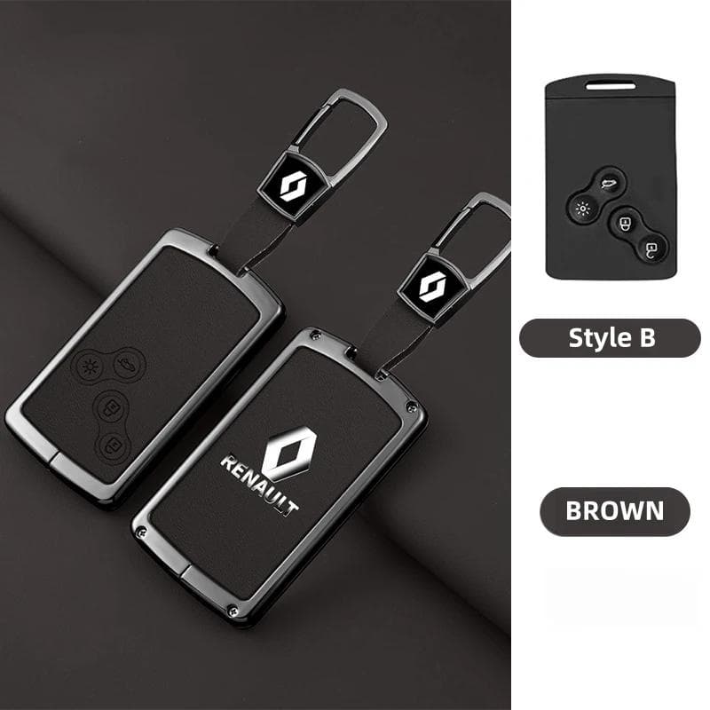 Hub Caps Zinc Alloy Car Key Case Cover Shell Keychain For Renault Koleos Captur Kadjar Megane Clio 5 Talisman Arkana Zoe Scenic