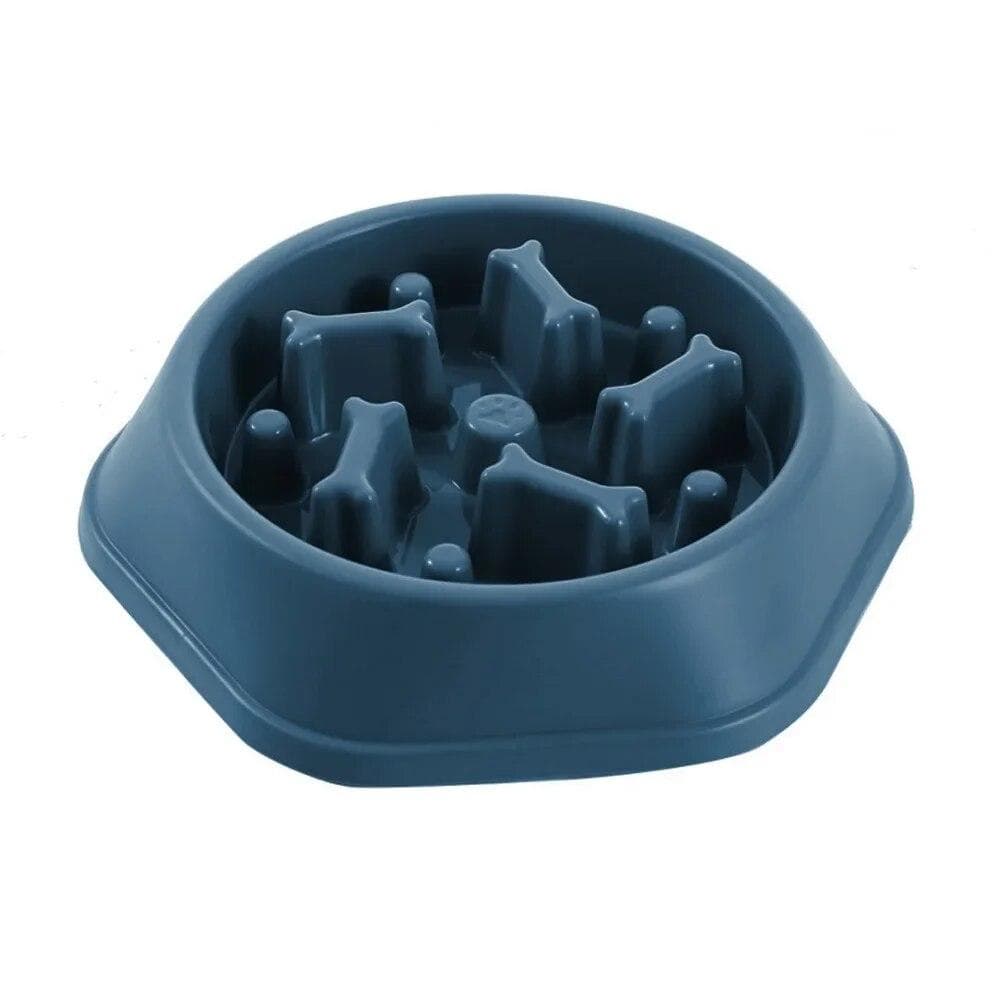New Pet Dog Feeding Food Bowl Puppy Slow Down Eating Feeder Dish Bowl Prevent Obesity Pet Dogs Supplies Food Stora Dropshipping blue