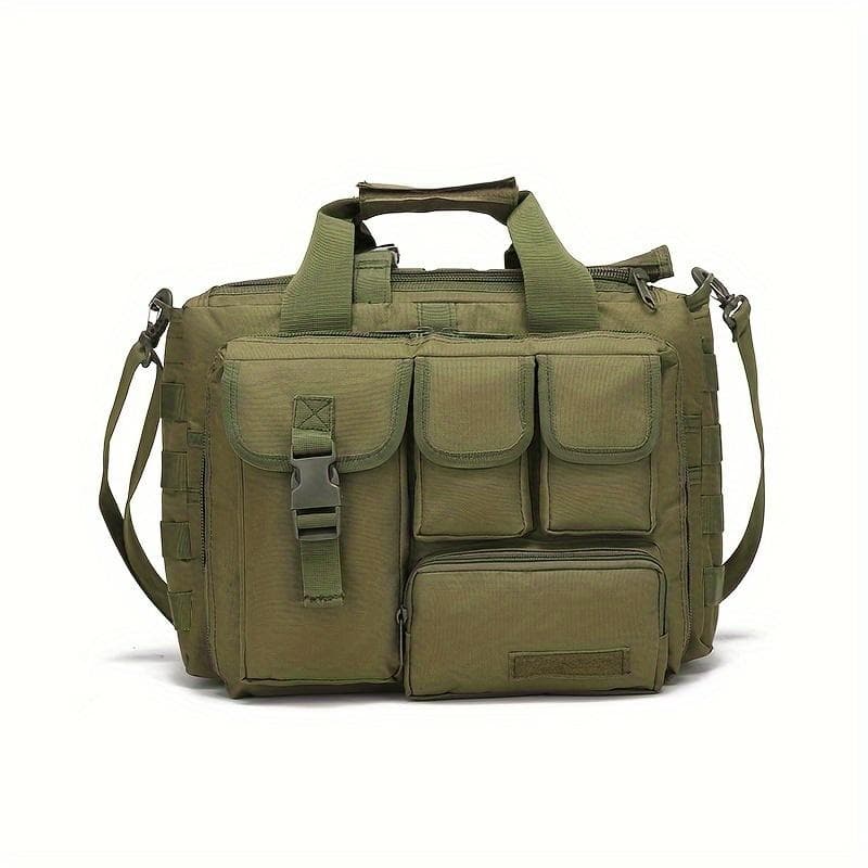 Tactical Briefcase, 15 Inch Men's Messenger Bag Military Briefcase for Men Military Laptop Bag Messenger Shoulder Bag army green