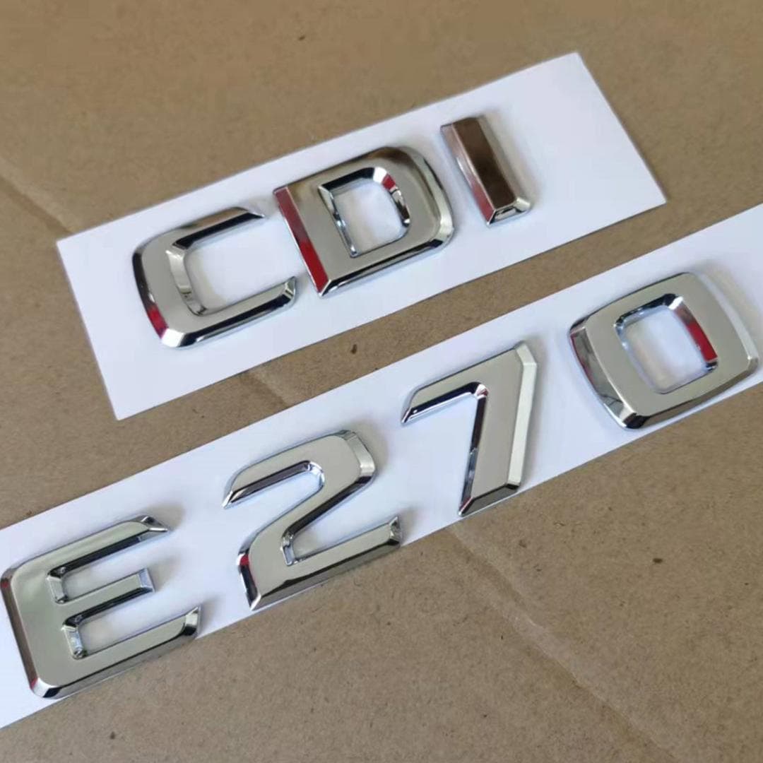 1X ABS CDI E270 Plastic Car Trunk Rear Letters Badge Emblem Emblems Decal Sticker for B/enz E260 E Class E270