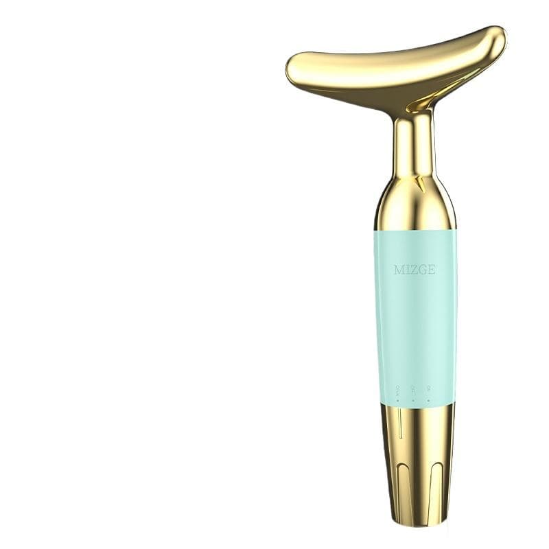 Household Beauty Instrument Face Lift Tightening Vibration Neck Beauty Instrument Face Beauty Instrument Introducer Shoulder and Neck Light green