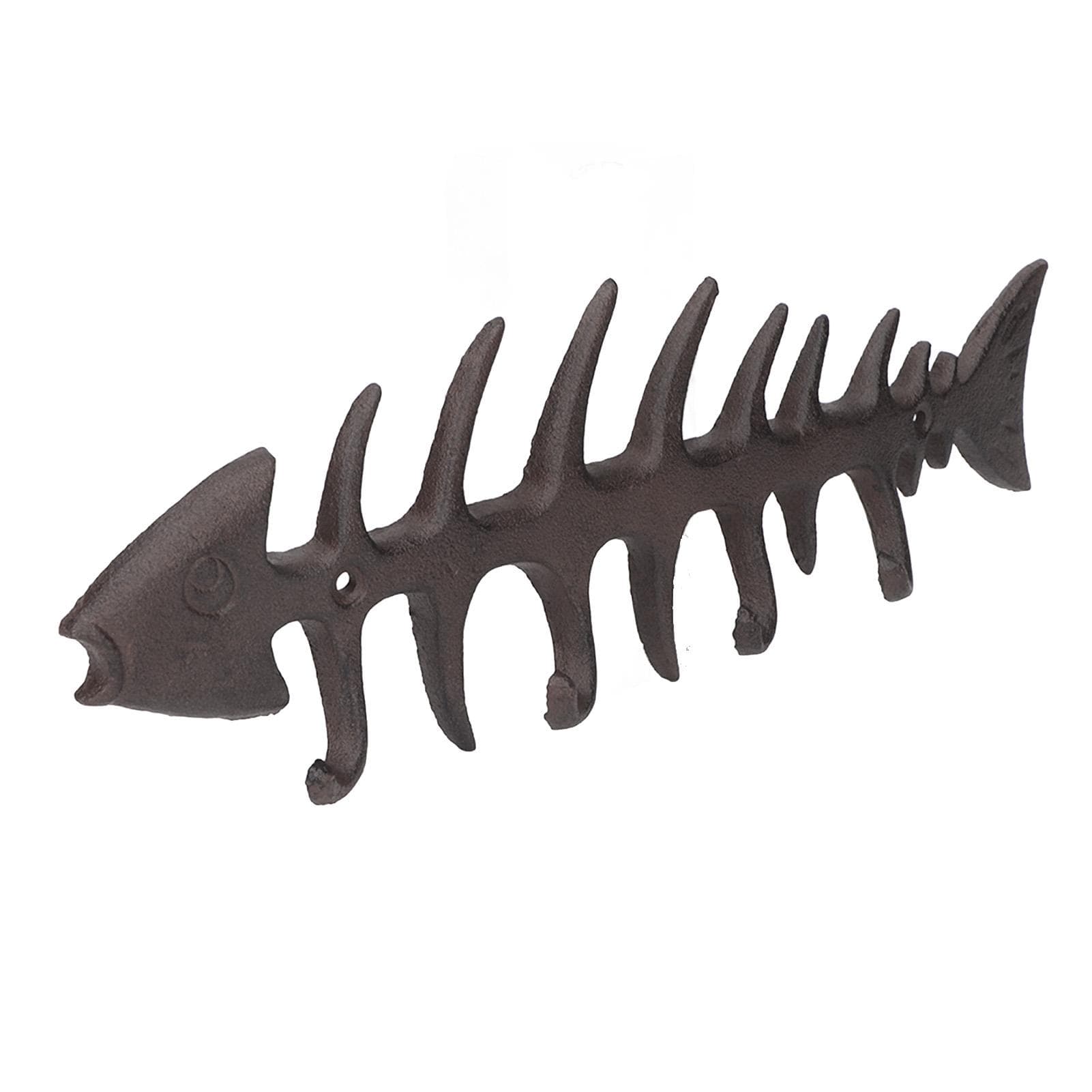 Fish Bones Towel Rack Wall Mounted 4 Hooks European Style Strong Metal Hand Towel Holder for Home