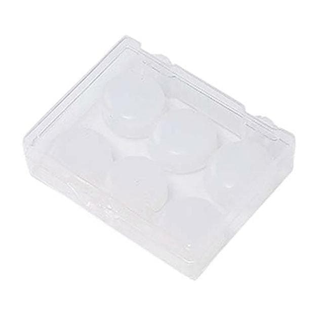 6Pcs Silicone Ear Plugs Sleep Anti-Noise Snoring Earplugs Noise Cancelling for Sleeping Noise Reduction Protect Hearing Travel white