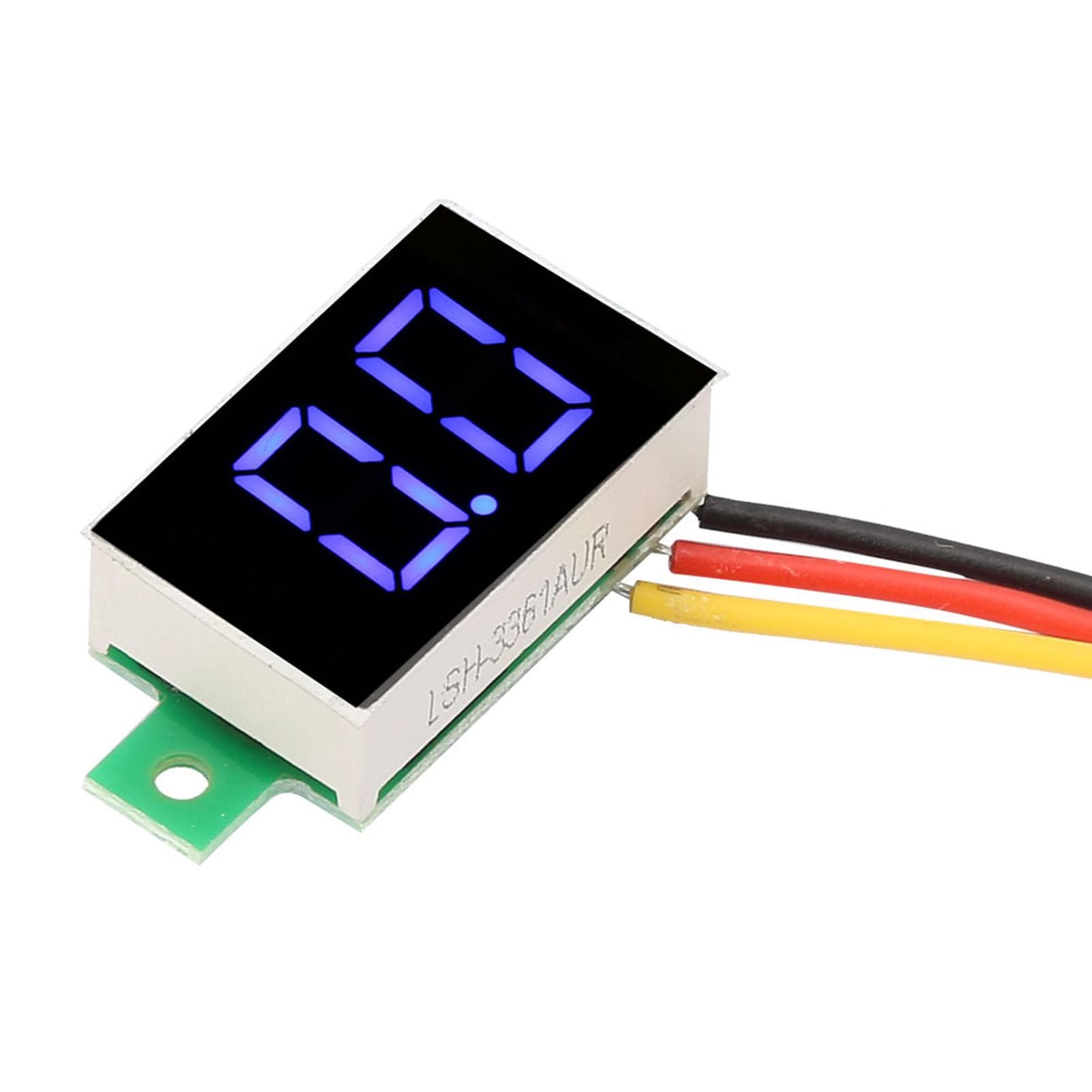 5pcs 3 Colors 0.36 Inch Digital Display DC Voltmeter ThreeWire LED Volt Meter Voltage Monitor