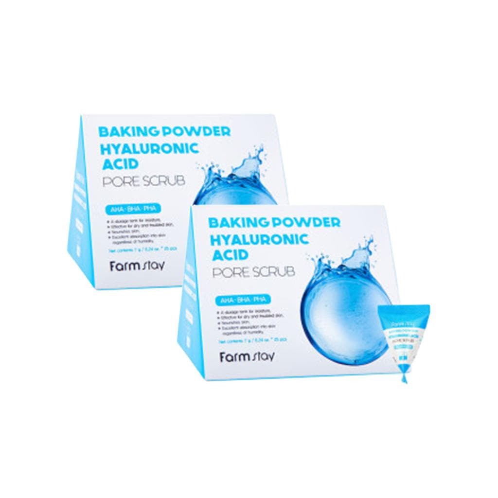 FARM STAY Baking Powder Hyaluronic Acid Pore Scrub (3 Options) 2pcs