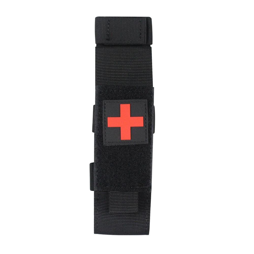 Tactical Cat First Aid Nylon Tourniquet Pouch Single Pistol Mag Bag Case Outdoor Hunting Knife Holster Medical Scissor Packs black