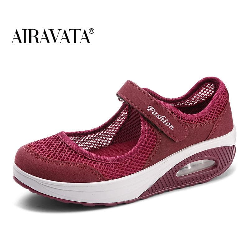 Women's Outdoor Sports Shoes Cushion Anti-skid Mesh Breathable Women's Sports Shoes 35-42 35 brown