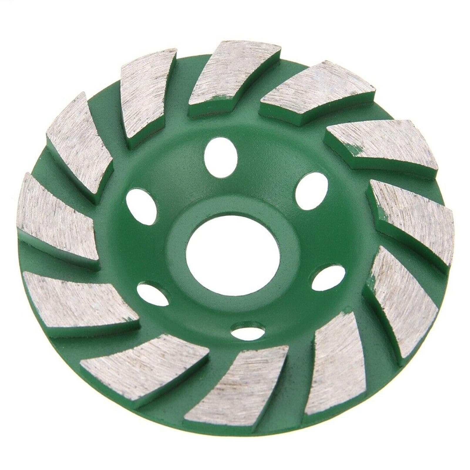 4in Diamond Segment Grinding Wheel Angle Grinder Disc for Granite Stone Marble Masonry Concrete Cut green