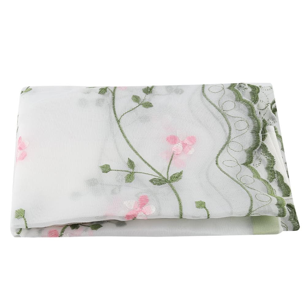 Tulle Yarn Screen Curtains Chrysanthemum Sheer Drape for Living Room Window Decor(80*150cm)