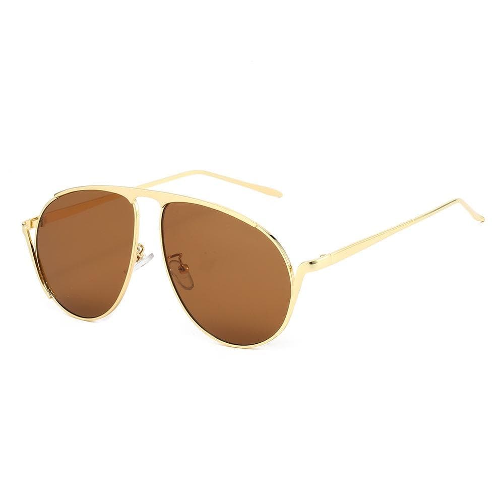 New Luxury Aviator Sunglasses Women Oversized Retro Metal UV400 Hip Hop Punk Style Fashion Trend as picture