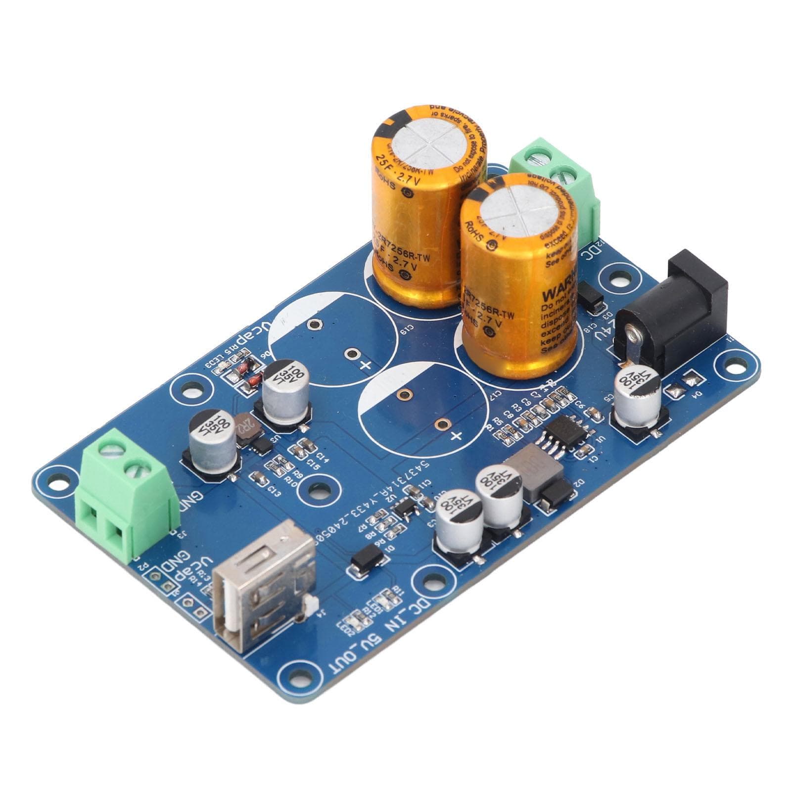 Super Capacitor UPS for RPI Uninterruptible Power Supply DC9?24V Input DC5V3A Output 10?60S Power