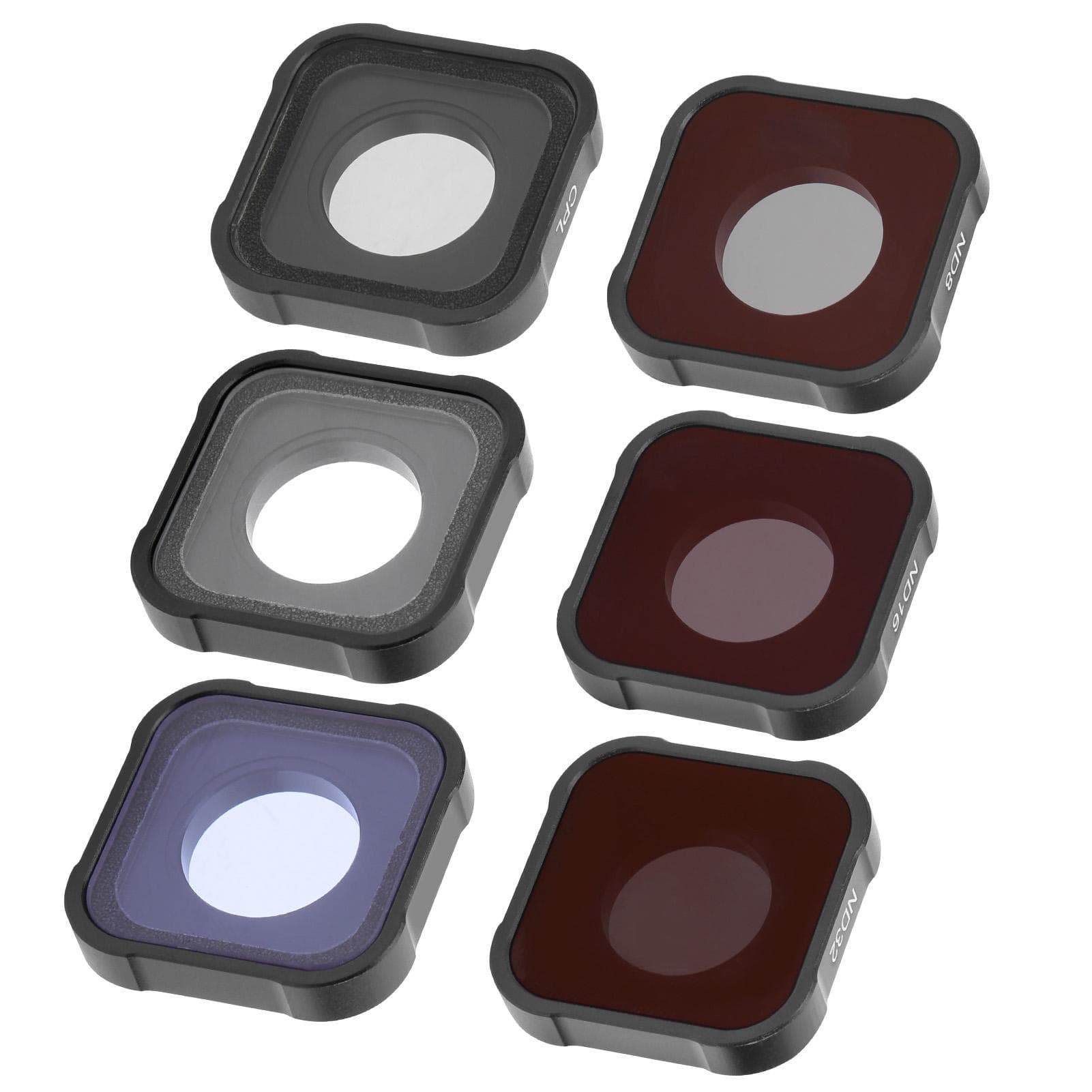 6pcs Junestar Camera Filter Set STARCPLND8ND16ND32NIGHT Filter for GoPro Hero9