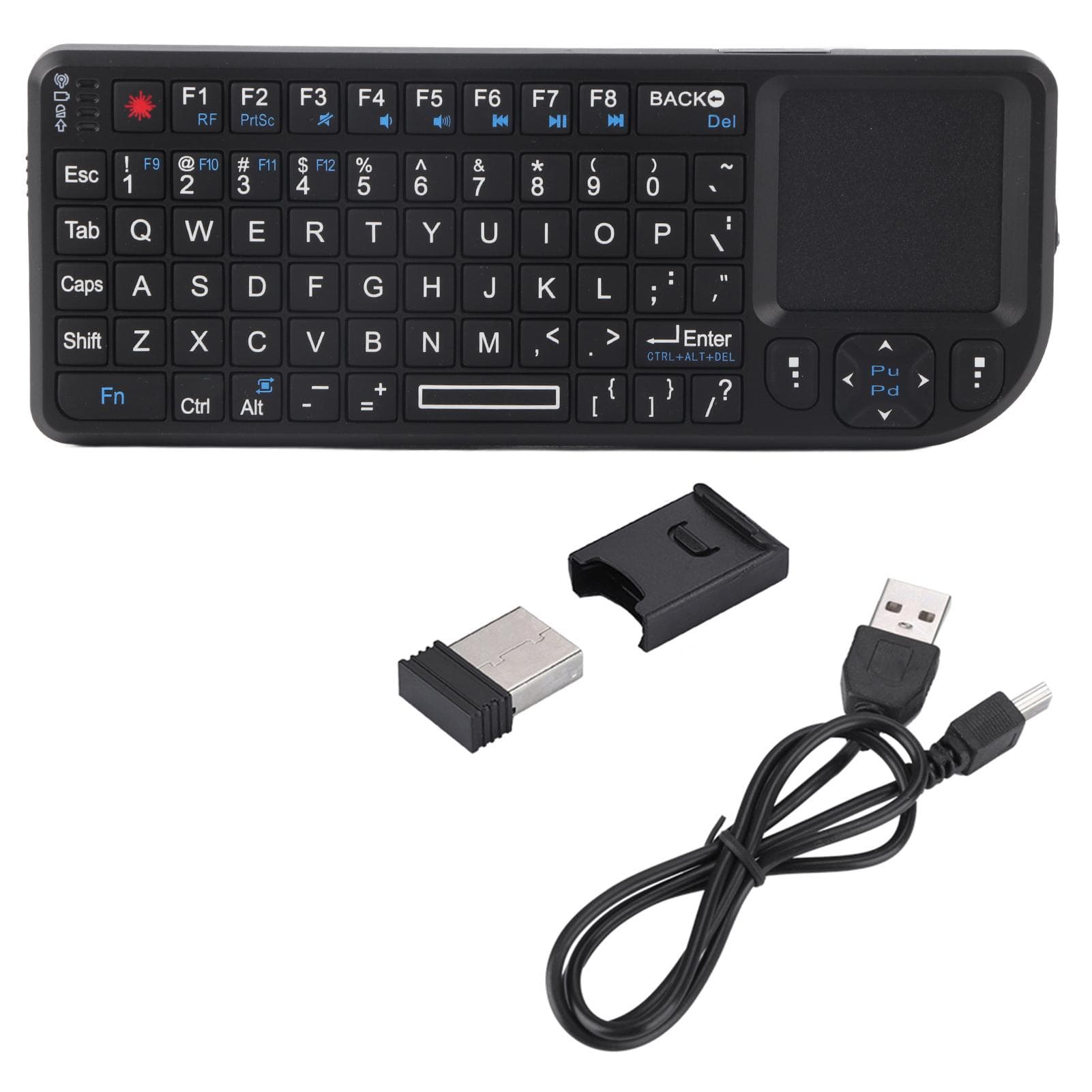2.4GHz Wireless TouchpadRechargeable Ultra Mini Thin USB Backlit Keyboard for PS34, for XBOX 360