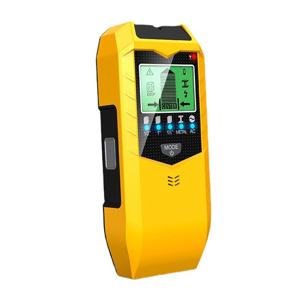 LCD Backlight Display Digital Wall Metal Detector Handheld Multifunctional Wood Stud Finder Wall yellow