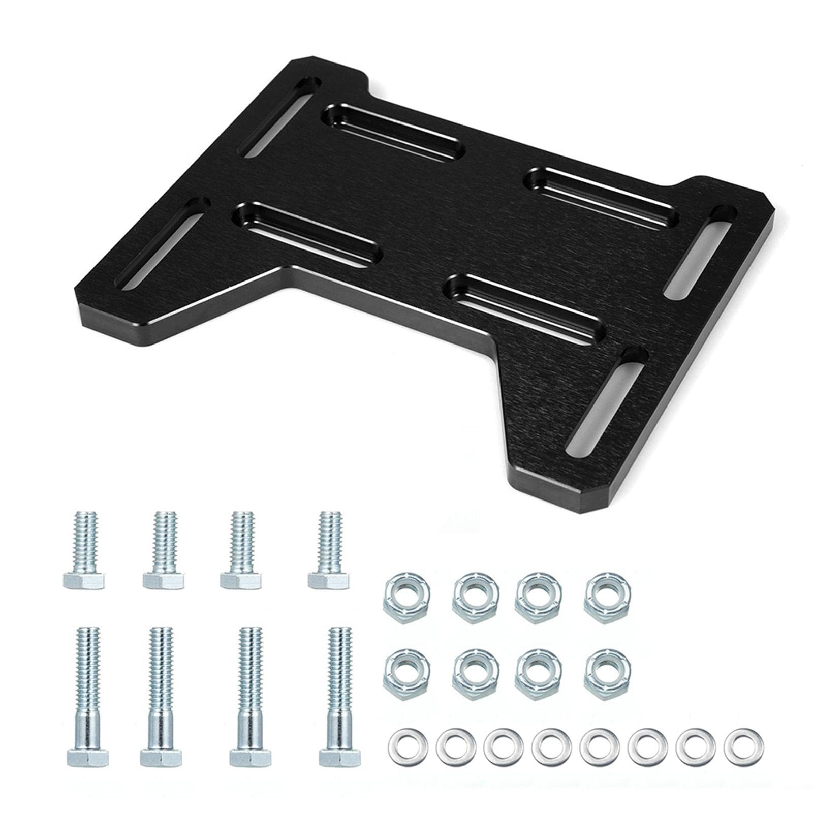 Motor Engine Mount Adapter Bracket Plate Replacement for Coleman 100, Doodlebug DB30 Mini Bike,Go black