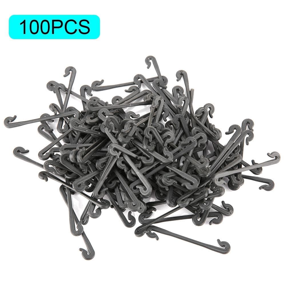 100Pcs Grape Grafting Clips Garden Plant Vegetable Vine Fixing Clamp Black