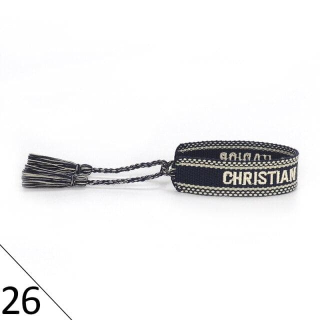 Adjustable Braided Friendship Rope Bracelet Women Vintage Braided Bracelet Embroidered Tassel Bracelet Jewelry