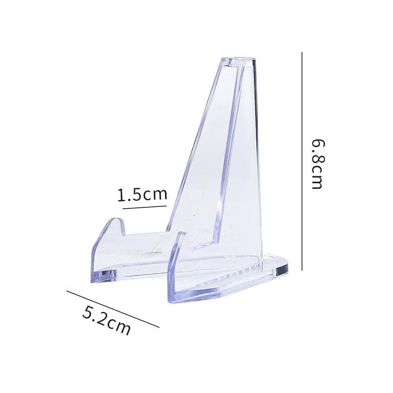 Large Acrylic Commemorative Coin Display Stand Height 68mm transparent