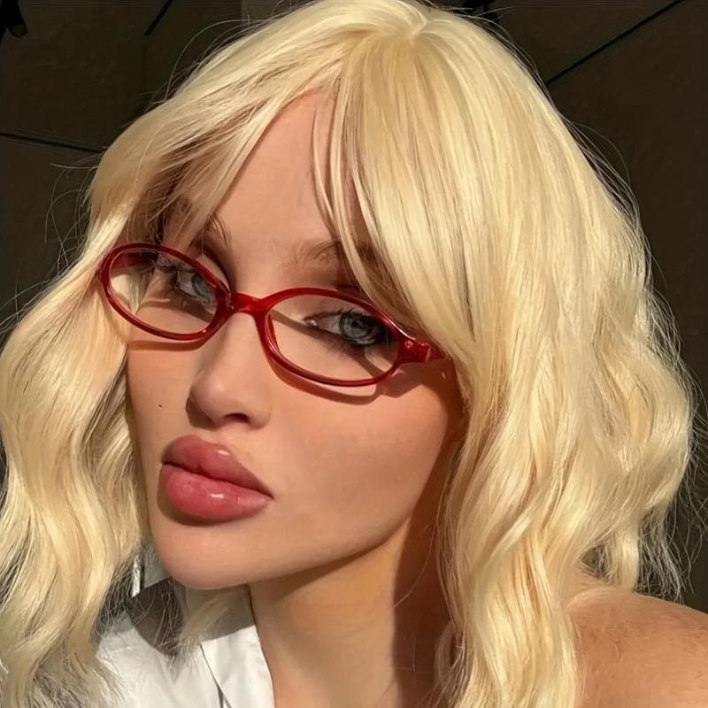 3PCS Oval Glasses Women Fashionable Minimalist Lightweight Durable for Daily Wear