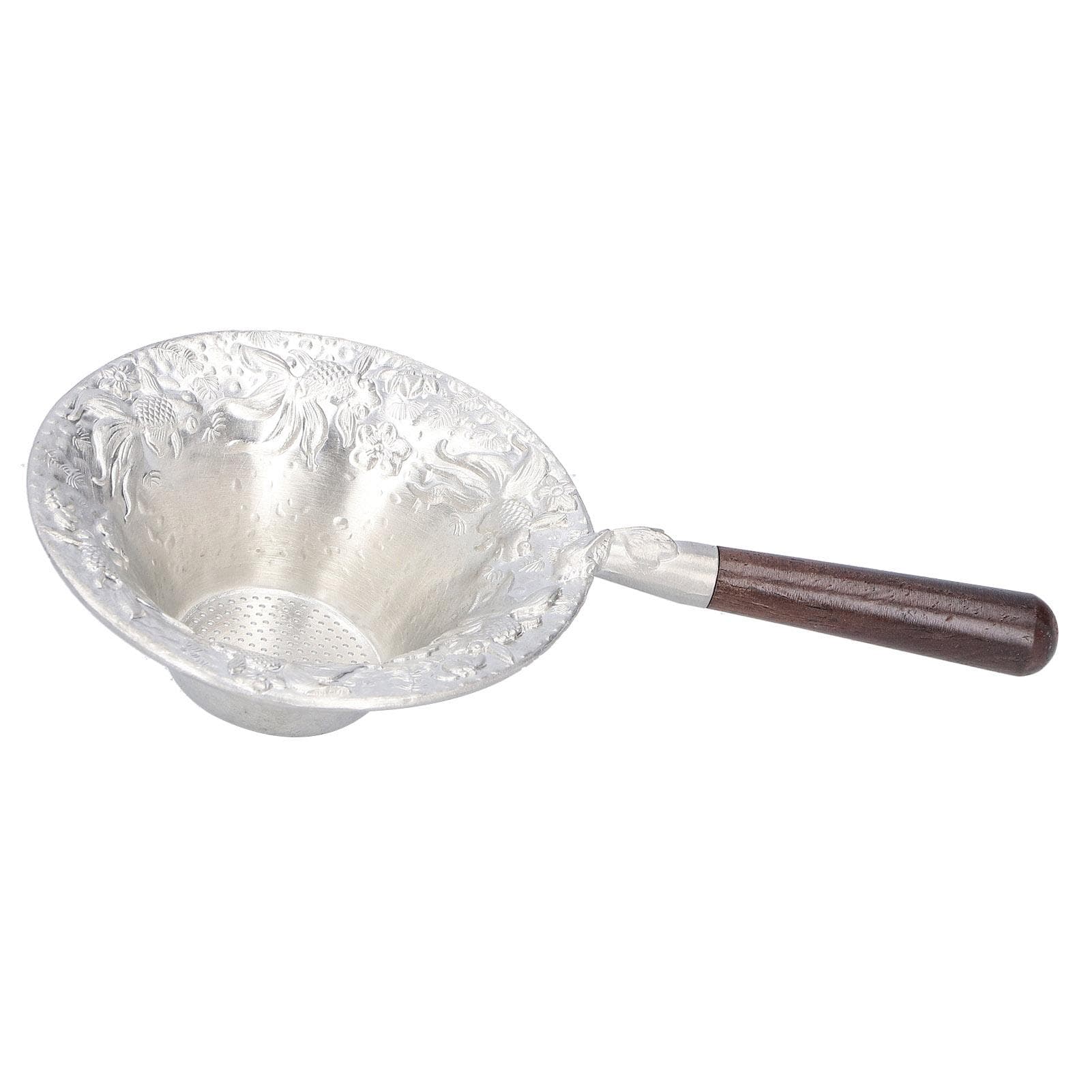 Tea Strainer Japanese Style Hand Made Tea Leaf Infuser Filter Tea Set Accessories(Red Wood Handle )