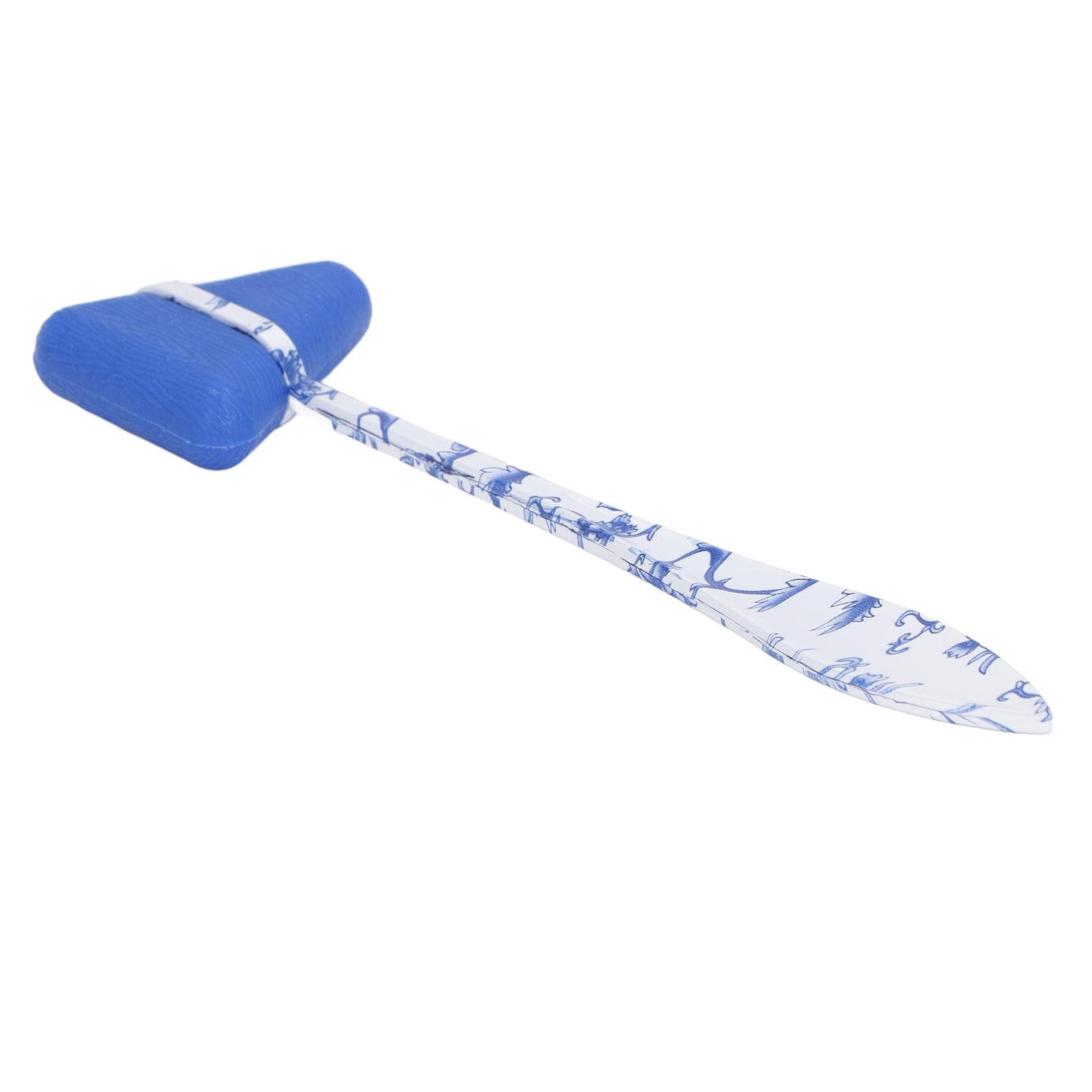 Neurological Percussion Hammer Trilateral Shaped Zinc Alloy Handheld Diagnostic Massager Tool Sky dark blue