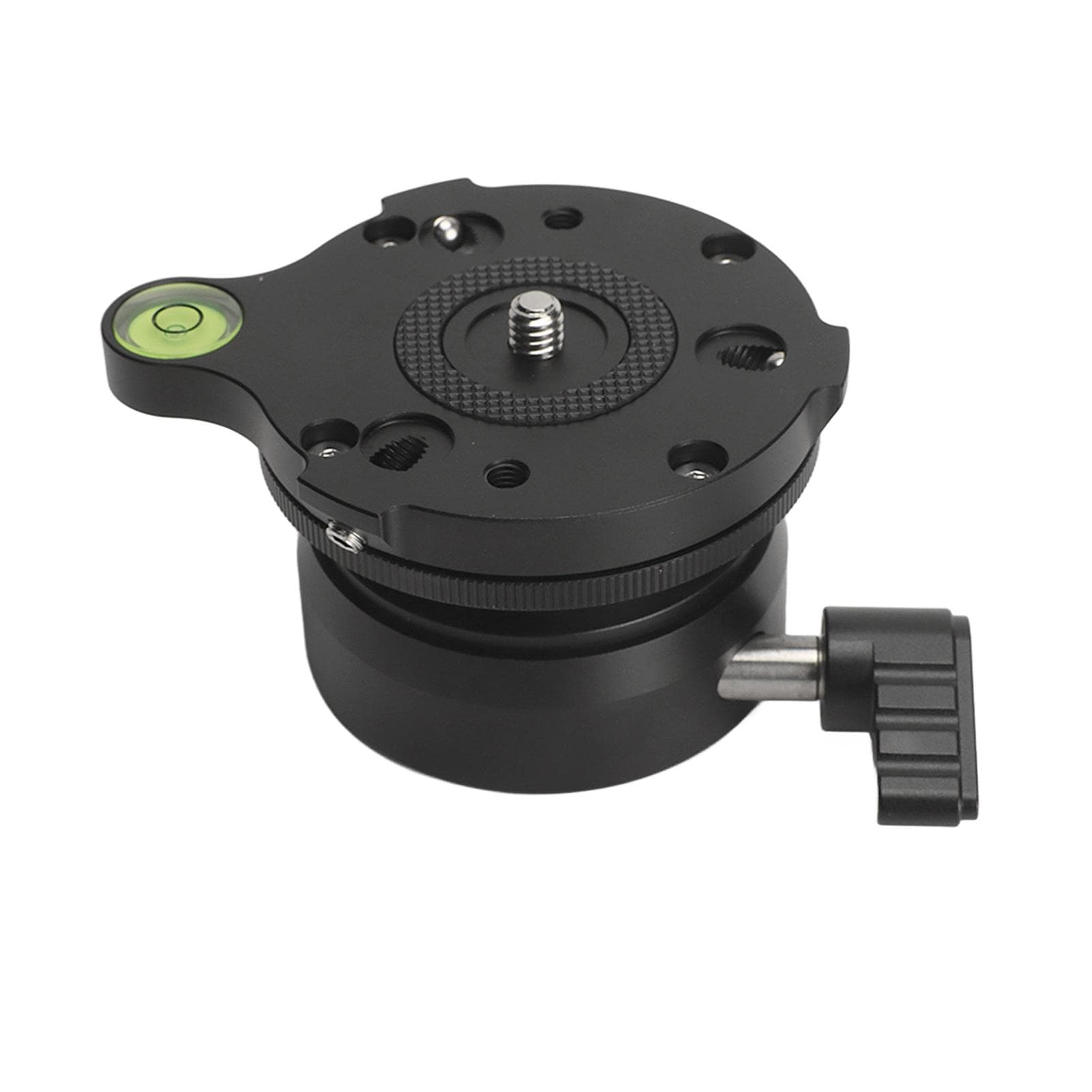 Tripod Head Leveling Base Camera Leveler Tripod Leveling Base Half Ball with Offset Bubble Level