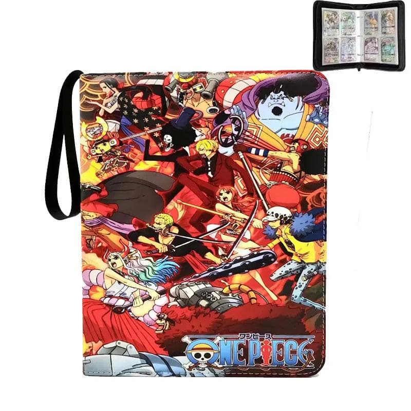 2x2 900pcs Cards holder Anime Luffy ACE Zoro Game Binder Card Holder Zipper Album Book Capacity R SR TGR GP Collectibles Folder Kids K