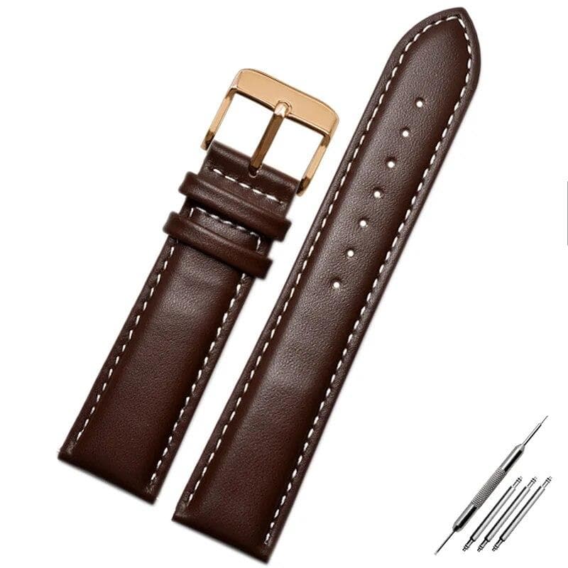 Genuine Leather Watch Strap for Armani Watch Band Ar0382 Ar2447 Ar1970 Men's and Women's Cowhide Watchband Bracelet 20 22mm 19mm