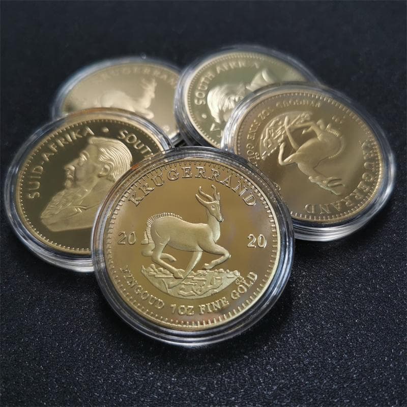 A Copy of South African Krugerrand Gold Coin Paul Kruger Collectible Coins from Saudi Arabia ADM 1978