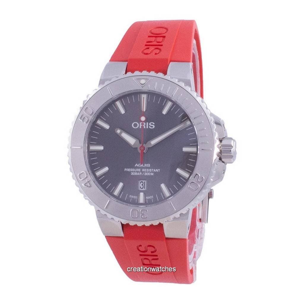 Oris Aquis Date Automatic Divers 01-733-7730-4153-07-4-24-66EB 300M Men's Watch grey
