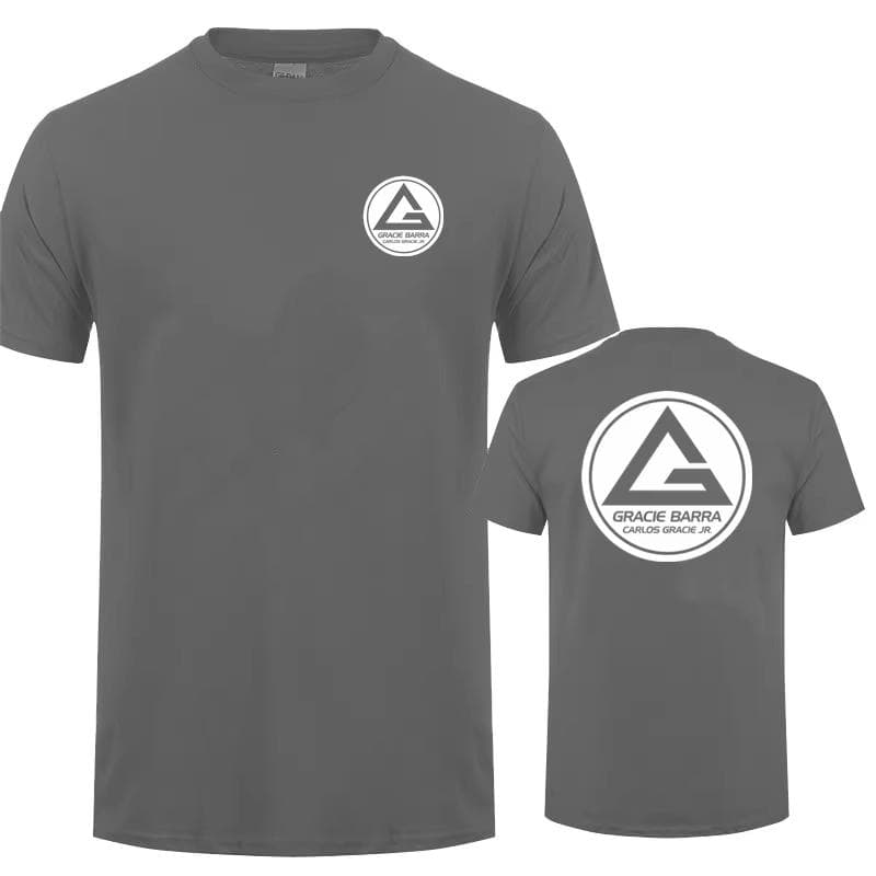 Gracie Barra Carlos GR Brazilian Jiu Jitsu T Shirt Summer Men O Neck Cotton Short Sleeve Tshirts Fashion Cool Tops Tee XXXL