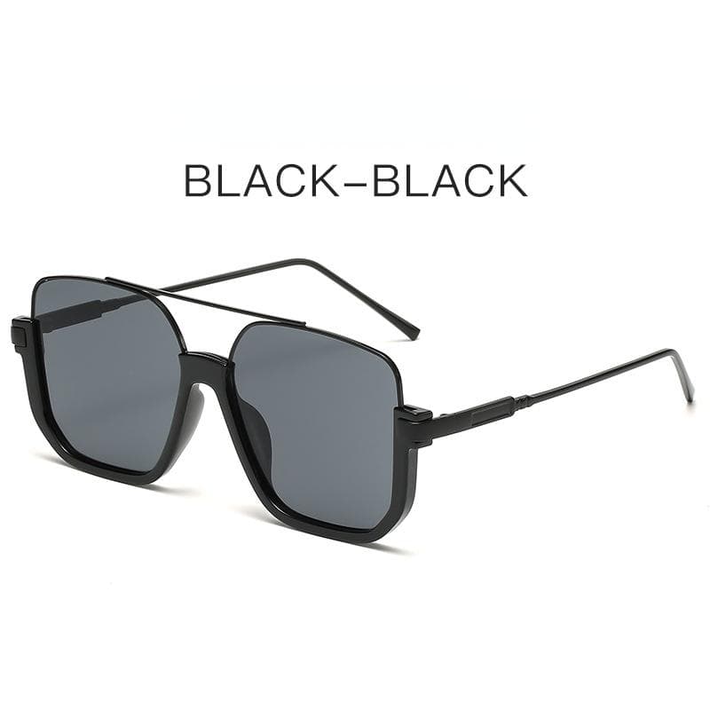 Vintage Oversized Sunglasses Fashion Women Square Shades Eyewear Trendy Popular UV400 Sun Glasses
