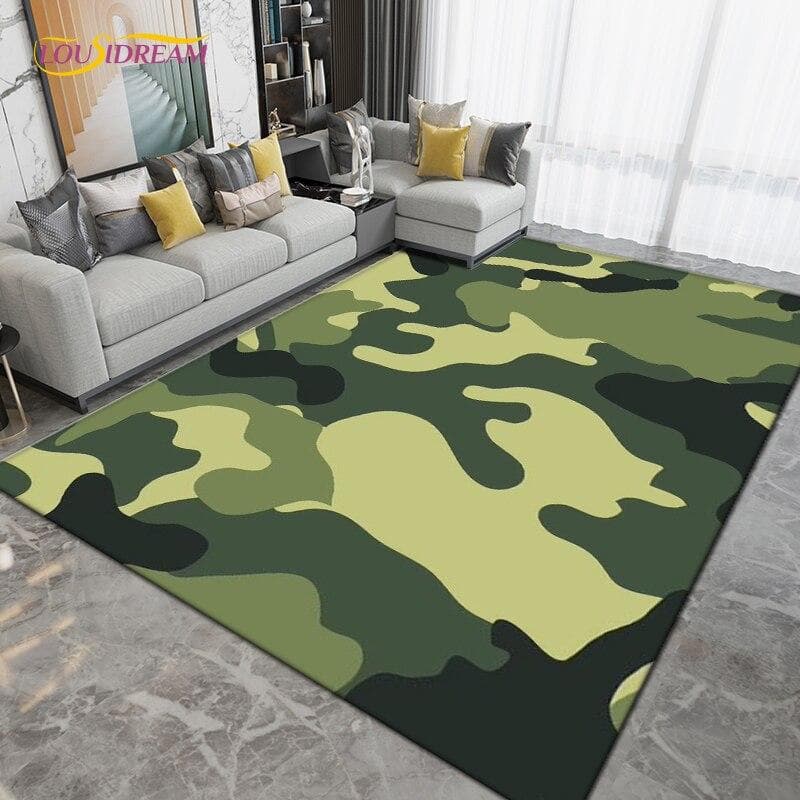 Military Camouflage Carpets for Living Room Bedroom Decorative,Outdoor Camping Rugs,Doormat Kitchen Bathroom Non-slip Floor Mats 70x100cm
