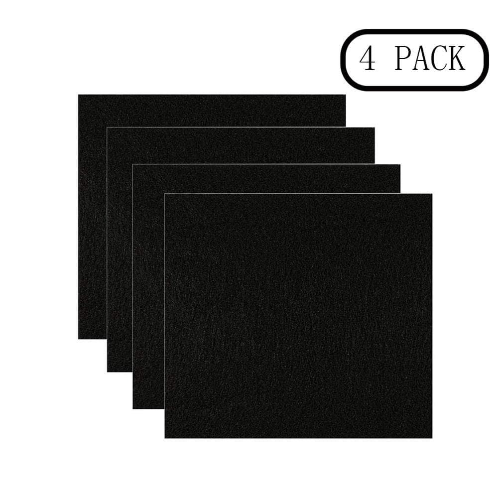 4Pcs Pet Cat Litter Box Filter Kittens Pad Activated Carbon Deodorant Filters black