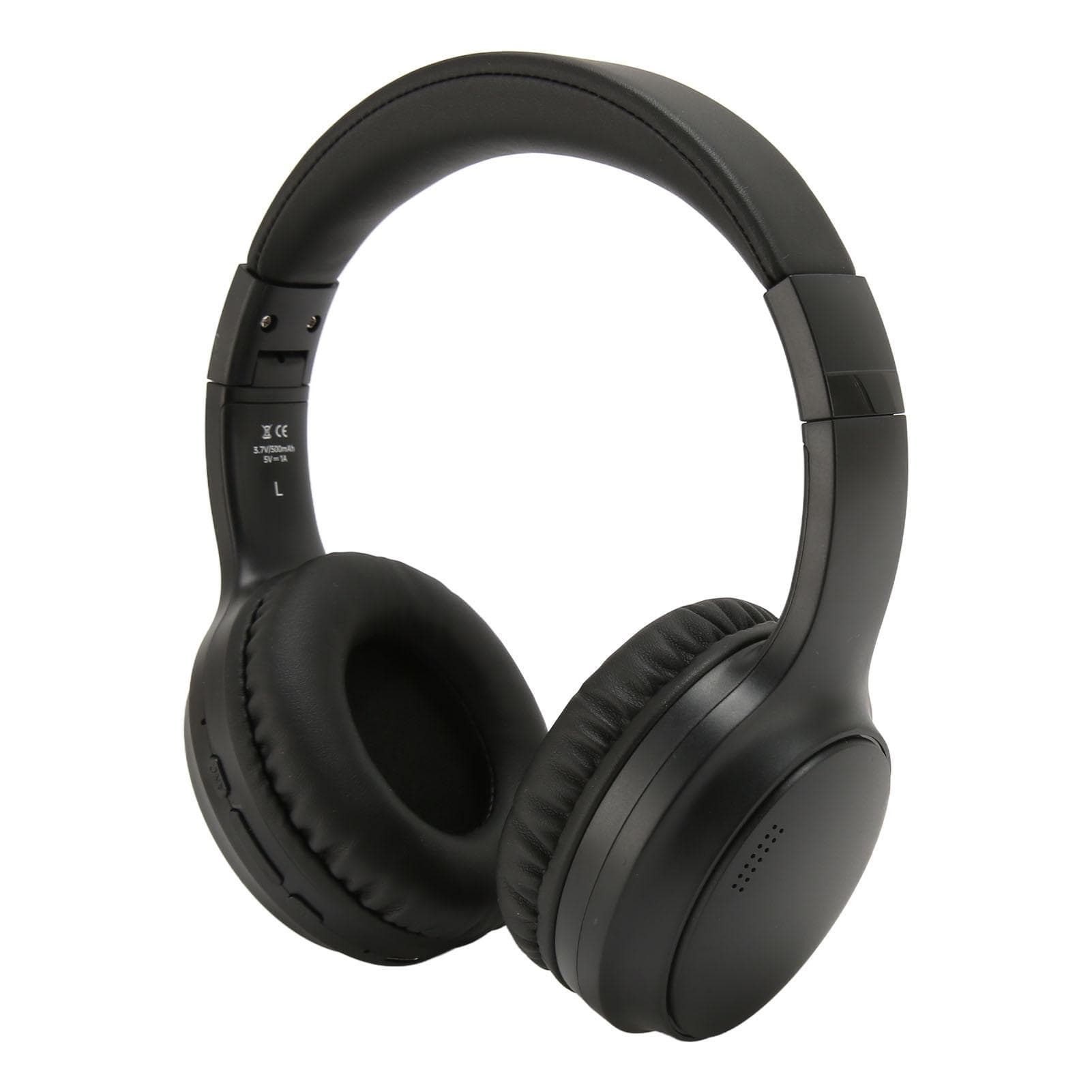 Bluetooth Headphone Active Noise Cancelling Dual Playback Mode Foldable Wireless Headset for Travel black